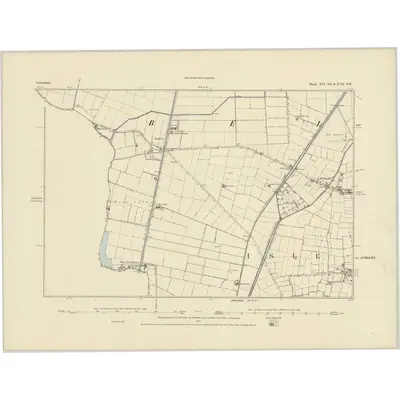 1885 Map of Lincolnshire XVI.SE & XVII.SW