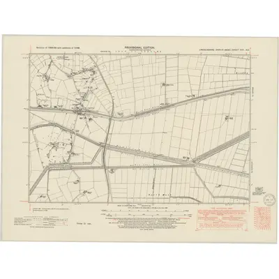 1948 Map of Lincolnshire XVII.NE, 1950 Print