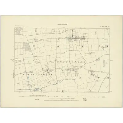 1885 Map of Lincolnshire XVIII.SE, 1886 Print