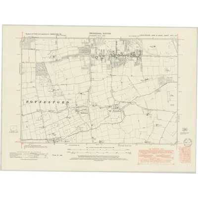 1946 Map of Lincolnshire XVIII.SE, 1950 Print