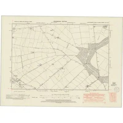 1946 Map of Lincolnshire XX.SE, 1950 Print