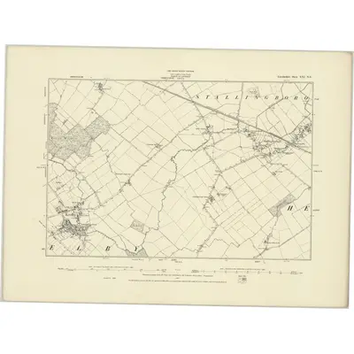 1886 Map of Lincolnshire XXI.NE, 1887 Print