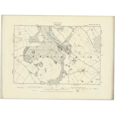 1886 Map of Lincolnshire XXI.NW, 1887 Print