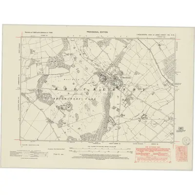 1946 Map of Lincolnshire XXI.NW, 1950 Print