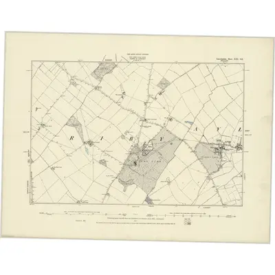 1886 Map of Lincolnshire XXI.SE, 1887 Print