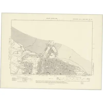1905 Map of Lincolnshire XXII.NE, 1908 Print