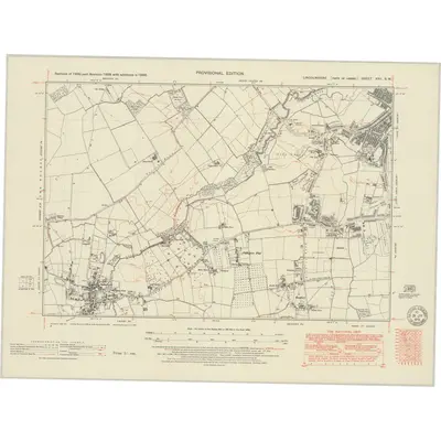 1946 Map of Lincolnshire XXII.SW, 1951 Print
