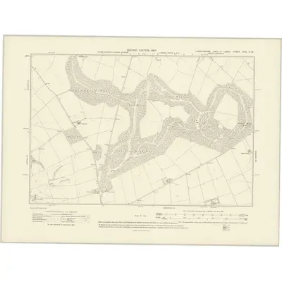 1905 Map of Lincolnshire XXIX.NW, 1907 Print