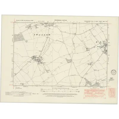 1946 Map of Lincolnshire XXIX.SE, 1951 Print
