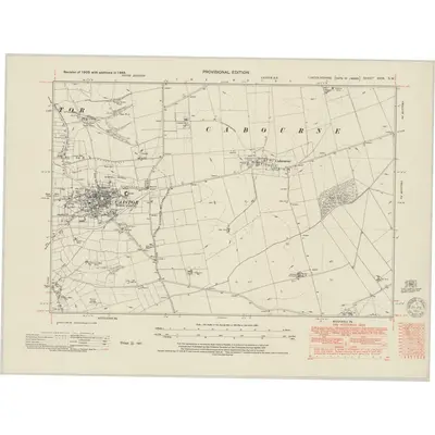 1948 Map of Lincolnshire XXIX.SW, 1951 Print