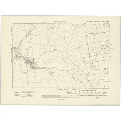 1905 Map of Lincolnshire XXV.NE, 1907 Print