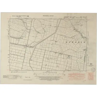 1946 Map of Lincolnshire XXV.NW, 1950 Print
