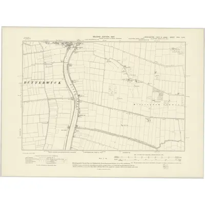 1905 Map of Lincolnshire XXVI.NW, 1907 Print