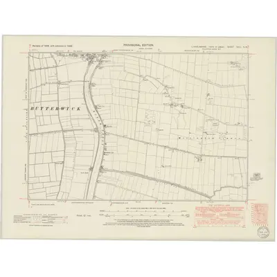 1948 Map of Lincolnshire XXVI.NW, 1950 Print