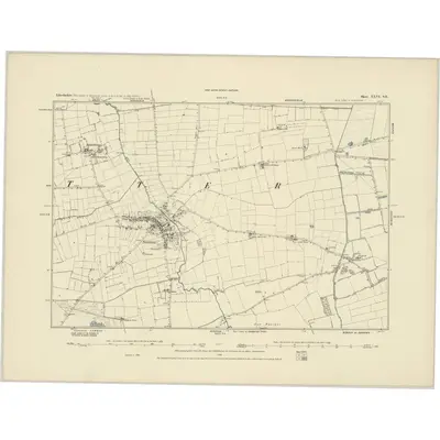 1885 Map of Lincolnshire XXVI.SE, 1886 Print