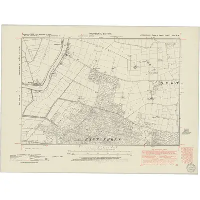 1948 Map of Lincolnshire XXVI.SW, 1950 Print