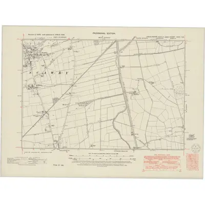 1948 Map of Lincolnshire XXVII.NE, 1950 Print