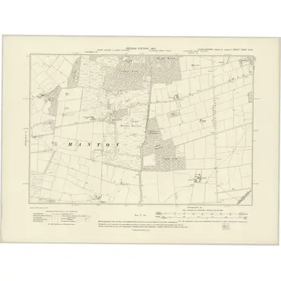 1905 Map of Lincolnshire XXVII.NW, 1907 Print