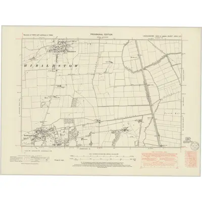 1948 Map of Lincolnshire XXVII.SE, 1950 Print