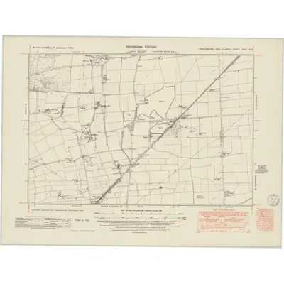 1948 Map of Lincolnshire XXVII.SW, 1950 Print