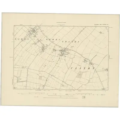 1886 Map of Lincolnshire XXVIII.NE