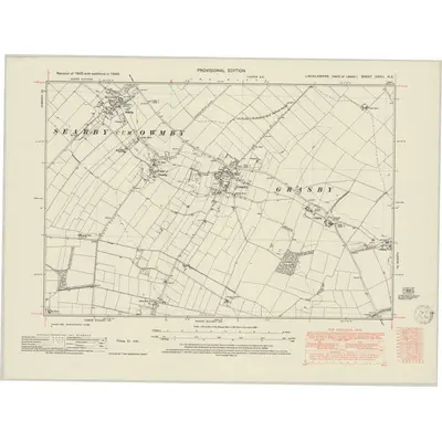 1948 Map of Lincolnshire XXVIII.NE, 1950 Print