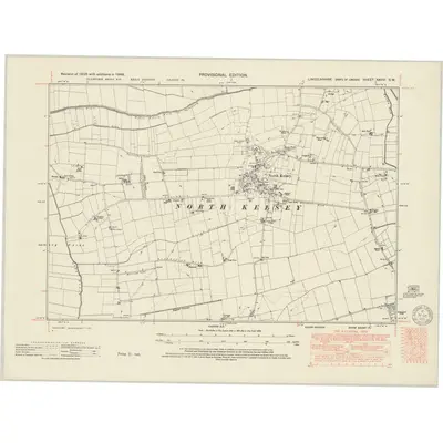 1948 Map of Lincolnshire XXVIII.SW, 1950 Print