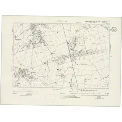 1932 Map of Lincolnshire XXX.NE, 1934 Print