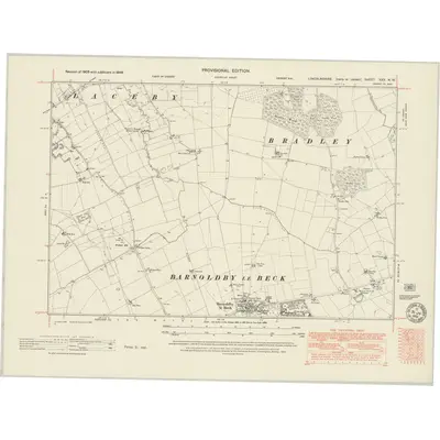 1946 Map of Lincolnshire XXX.NW, 1951 Print