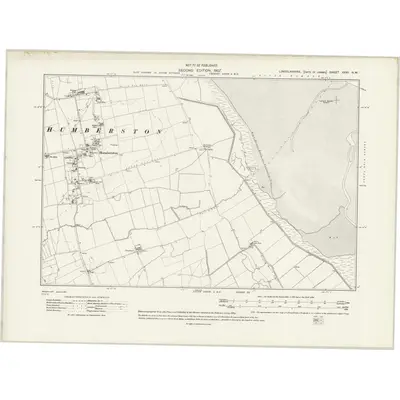 1905 Map of Lincolnshire XXXI.NW, 1941 Print