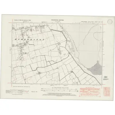 1938 Map of Lincolnshire XXXI.NW, 1947 Print