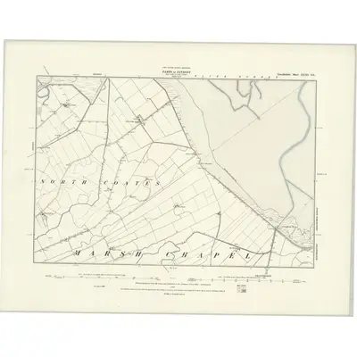 1887 Map of Lincolnshire XXXI.SE, 1888 Print
