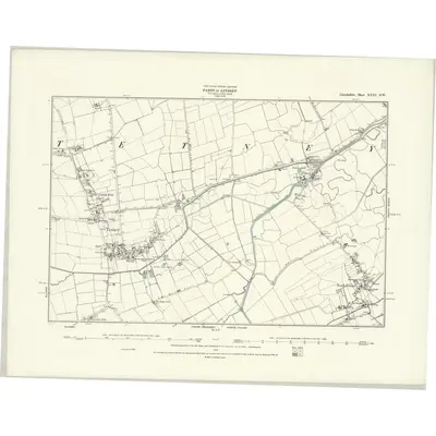 1887 Map of Lincolnshire XXXI.SW, 1888 Print