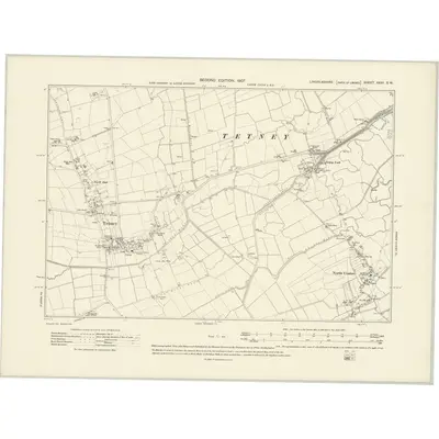 1905 Map of Lincolnshire XXXI.SW, 1907 Print