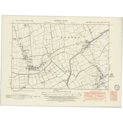 1946 Map of Lincolnshire XXXI.SW, 1951 Print