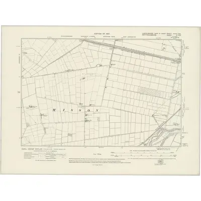 1919 Map of Lincolnshire XXXIII.NE, 1922 Print