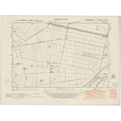 1948 Map of Lincolnshire XXXIII.NE, 1950 Print