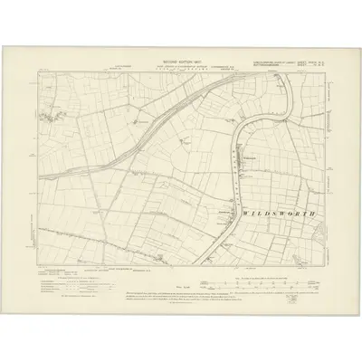 1898 Map of Lincolnshire XXXIV.NE, 1907 Print
