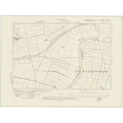 1919 Map of Lincolnshire XXXIV.NE, 1922 Print