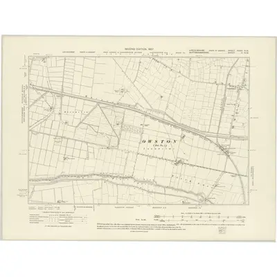 1905 Map of Lincolnshire XXXIV.NW, 1907 Print