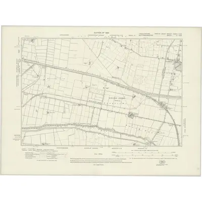 1919 Map of Lincolnshire XXXIV.NW, 1922 Print