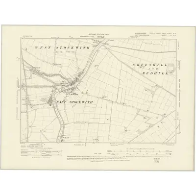 1898 Map of Lincolnshire XXXIV.SE, 1907 Print