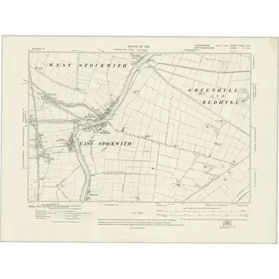 1919 Map of Lincolnshire XXXIV.SE, 1922 Print