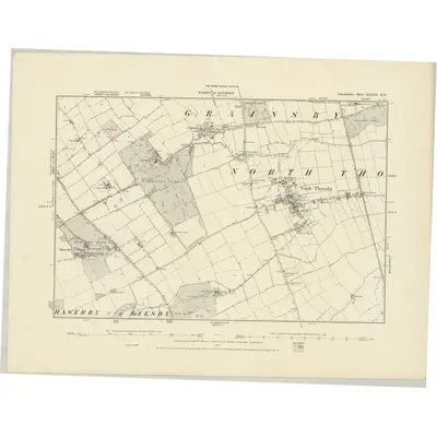 1887 Map of Lincolnshire XXXIX.NE