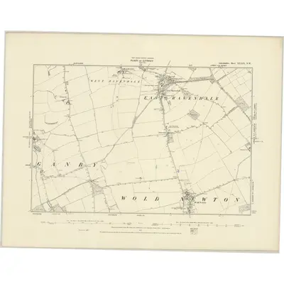1887 Map of Lincolnshire XXXIX.NW