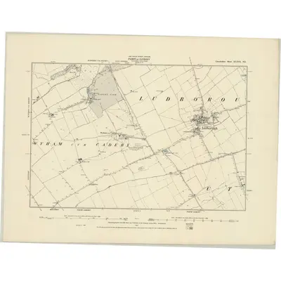 1887 Map of Lincolnshire XXXIX.SE