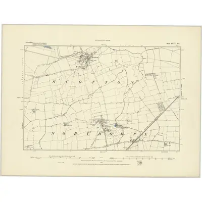 1885 Map of Lincolnshire XXXV.NE