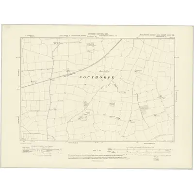 1905 Map of Lincolnshire XXXV.SE, 1907 Print
