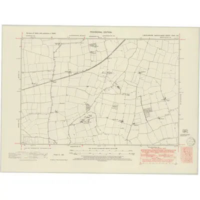 1948 Map of Lincolnshire XXXV.SE, 1950 Print