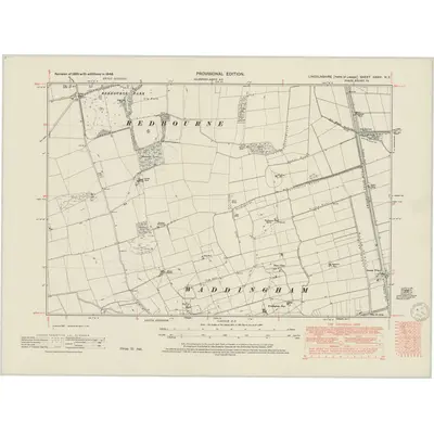 1948 Map of Lincolnshire XXXVI.NE, 1950 Print